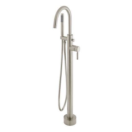Cutout image of Vado Individual Origins Brushed Nickel Floor Standing Bath Shower Mixer
